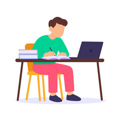 Learning Opportunities, providing career growth and training options, Flat vector character illustration