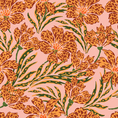floral motif seamless pattern © B_1_3