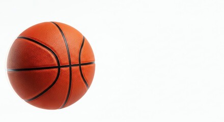 Fototapeta premium Orange Basketball Isolated on a White Background