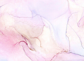 Blush pink and beige alcohol ink abstract background, soft luxury marble texture