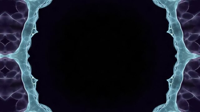 Abstract Kaleidoscopic Visuals with a Dark Center - 70 Char Max