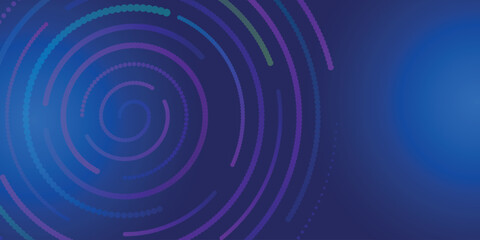 Abstract Futuristic Blue Purple Spiral Background