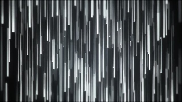 Abstract digital rain data stream falling lines technology background, futuristic cyber matrix motion.