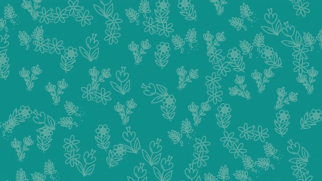 Dynamic floral pattern video background texture.