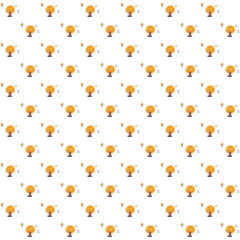 mixed seamless pattern, tree leaf animals etc