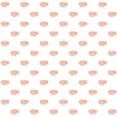 mixed seamless pattern, tree leaf animals etc