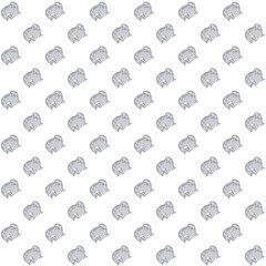 mixed seamless pattern, tree leaf animals etc