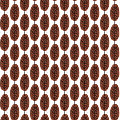 mixed seamless pattern, tree leaf animals etc