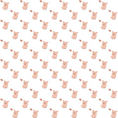 mixed seamless pattern, tree leaf animals etc