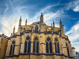 Traditional Cathedral building in Bayonne, France