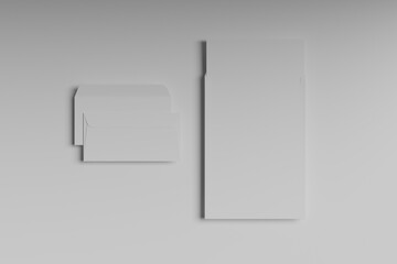 Letterhead and Envelope Mockup Set for Branding Presentation