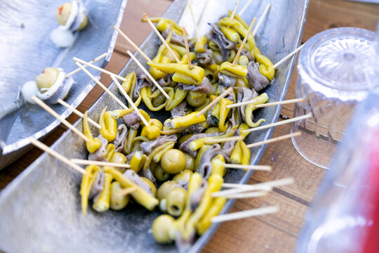 alimento, verduras, verde, fresco, crudo, salubre, organica, ingrediente, nutrici&oacute;n, asparagus officinalis, comida, agridulce, gildas, aceitunas, frio