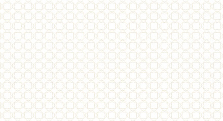 Seamless pattern of light, geometric shapes against a white background. The design is intricate and symmetrical, conveying a sense of elegance and order.