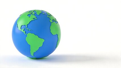 Fototapeta premium Globe model of Earth for global climate monitoring, environmental data visualization, and ecological research.