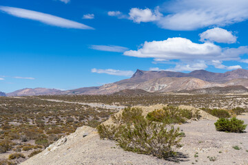 mountain landscape with blue sky