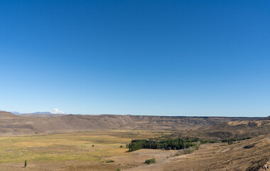 mountain landscape with blue sky