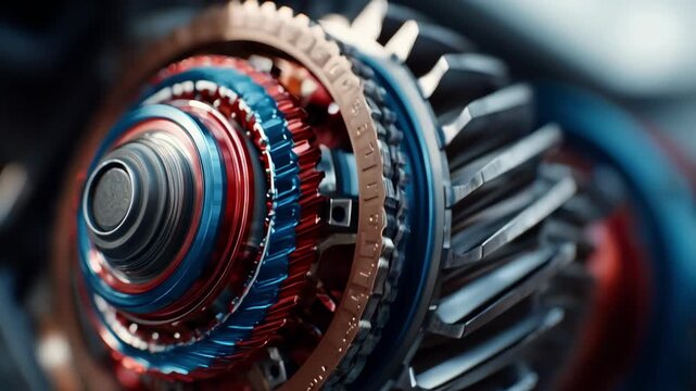 Closeup of titanium aerospace engine components being precisely assembled highlighting the advanced craftsmanship behind lightweight durable flight parts.