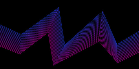 Neon lines crisscross to build a sense of space vector background of science and technology.