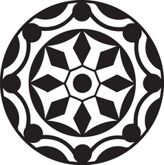 Obraz premium black and white flower