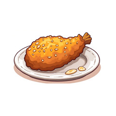 Golden Crispy Fried Chicken Drumstick