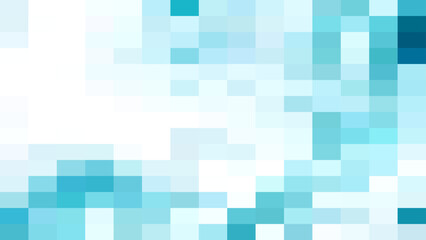Vector Abstract pixelated geometric pattern in shades of blue and cyan, offering a modern, digital aesthetic for versatile design applications Design