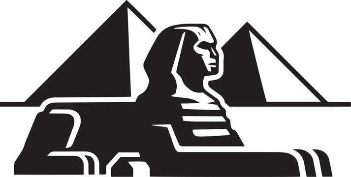 Great Sphinx and Pyramids of Giza Landmark