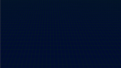 Dark Blue Perspective Grid Background Futuristic Technology Digital Floor Surface Pattern