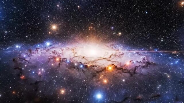 Explore the wonders of space as stars and galaxies form in an endless universe filled with light and color