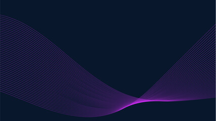 Abstract Purple Wave Mesh Background with Dark Gradient Futuristic Flowing Lines