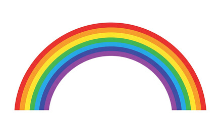 Fototapeta premium Rainbow: A vibrant and colorful rainbow arches across the sky, offering a symbol of hope and promise.