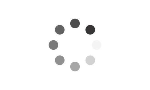 Loading Spinner Icon Circle Animation Isolated on Transparent Background PNG