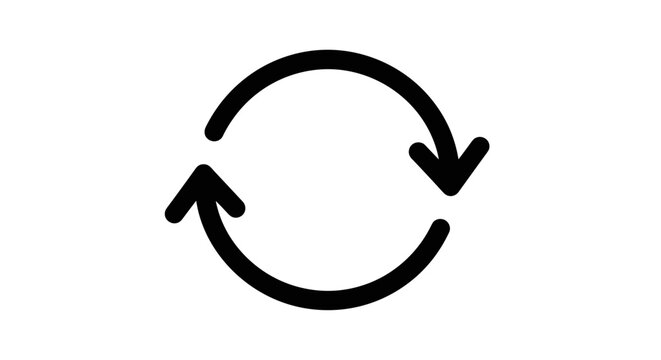 Refresh Sync Icon &ndash; Circular Arrows Update Reload Symbol