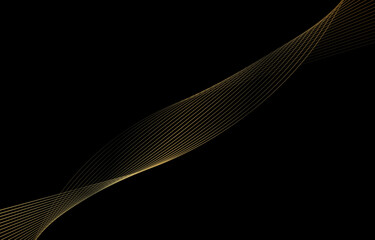 Gold lines for decoration, graphic elements, luxurious.