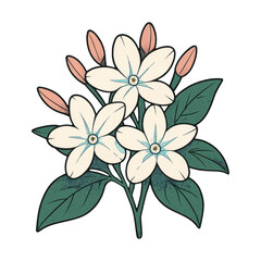 Fototapeta premium PNG Elegant floral vintage illustration
