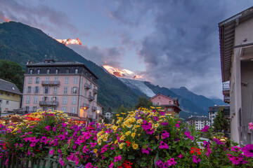 Saint-Michel church in Chamonix-Mont-Blanc, France 