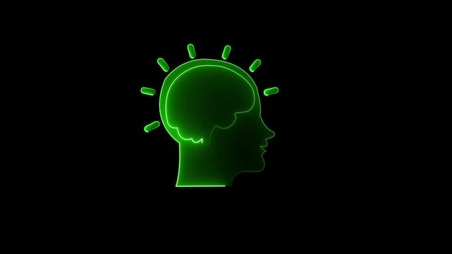neon anatomical, background, biology, brain icon, brainstorm, burn, computer, concept.