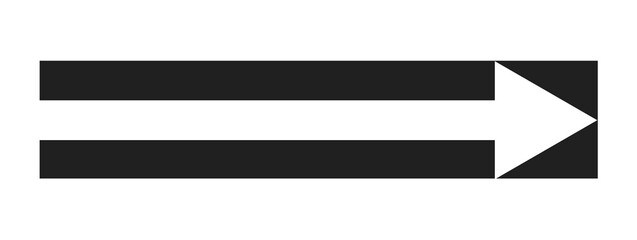 Bold right arrow bar block navigation direction symbol