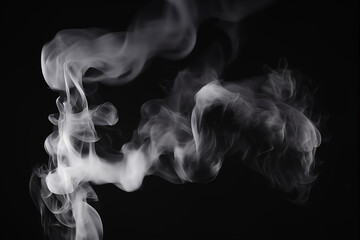 Abstract White Vapor Smoke Overlay Texture