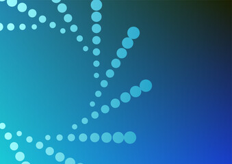 abstract blue background with a geometry of dots
