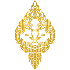 Thai Gold Kanok Ornament Design
