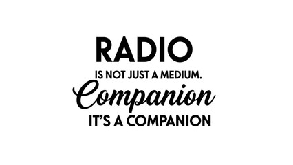 Obraz premium Radio as a loyal companion in everyday life