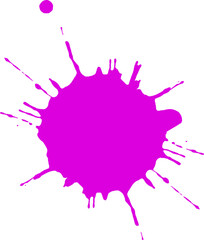 Color ink stain. Paint spray splash logo