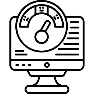 Emotion meter Outline Icon