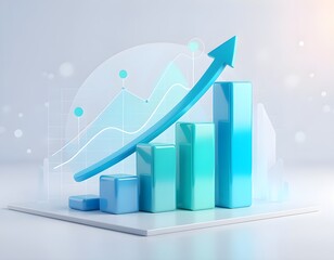 Modern Financial Analytics and Data Visualization Concept