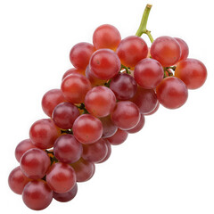 Fototapeta premium A cluster of red grapes on a white background