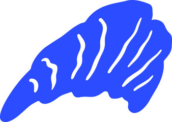 Fototapeta premium Flat Doodle Angel Wing