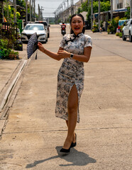 Thai girl in Chinese Style Dress