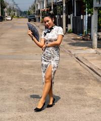Thai girl in Chinese Style Dress