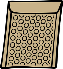 Padded Envelope Doodle Hand Drawn