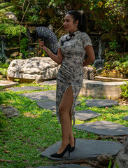 Thai girl in Chinese Style Dress